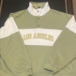 Los Angeles Green and White Unisex Sweater